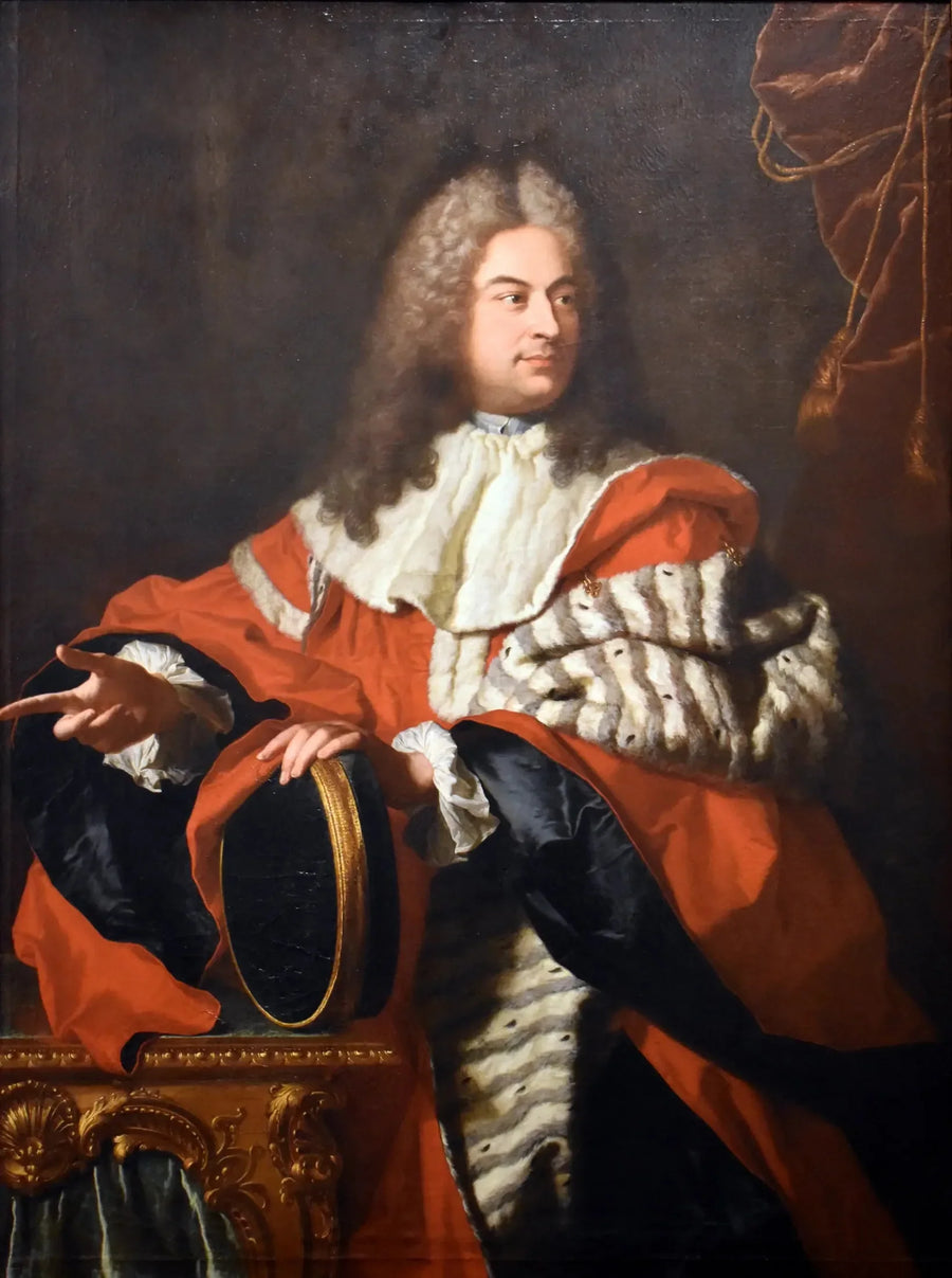 Retrato de Gaspard de Gueidan (1688-1767) en presidente a mortier. - Hyacinthe Rigaud