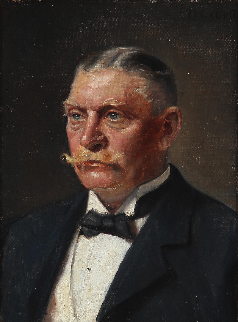 Retrato de Georg Jérgensen. -Michael Peter Ancher