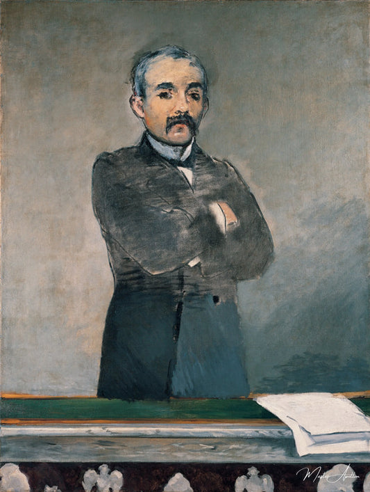 Portrait de Georges Clemenceau - Edouard Manet - Reproductions de tableaux et peintures haut de gamme