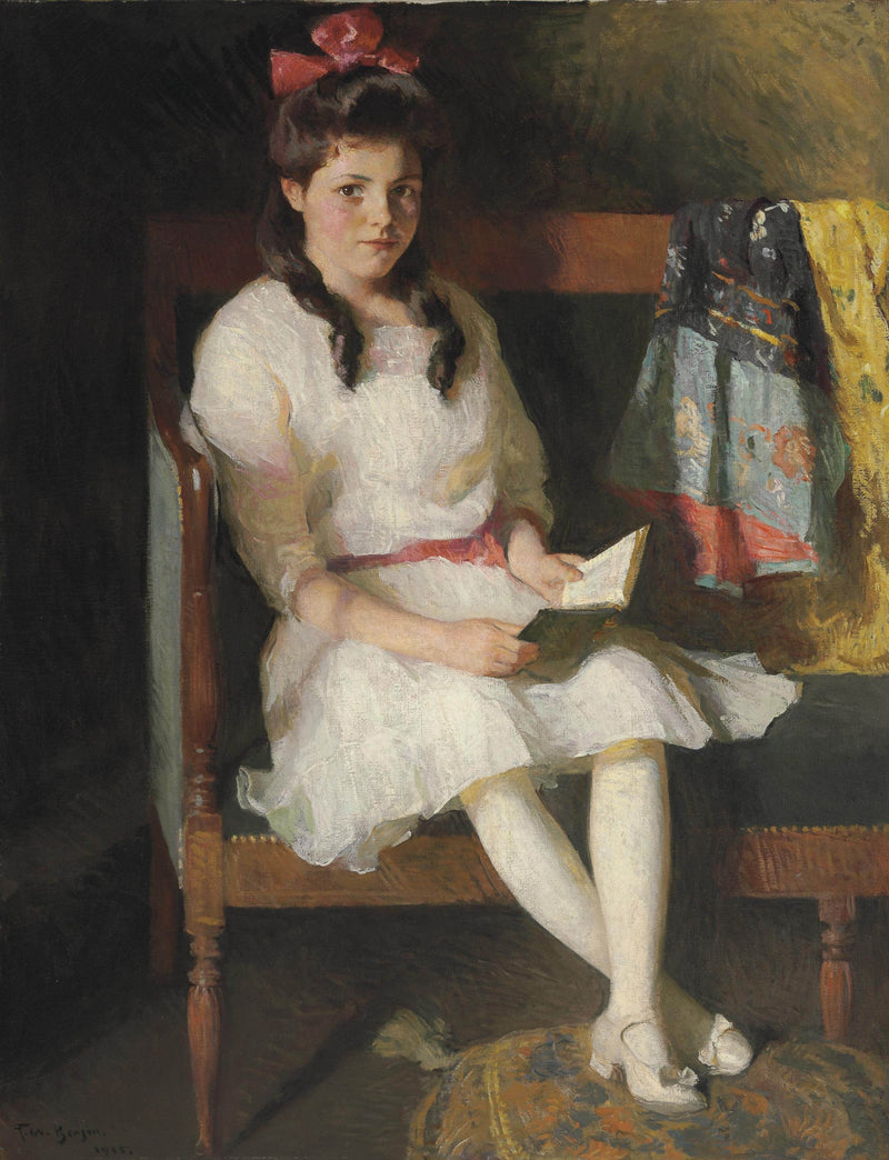 Retrato de Gertrude Russell - Frank Weston Benson