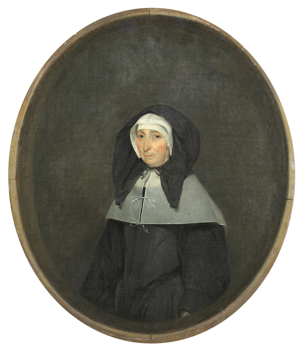 Portrait de Gertruida Assink (1602-1679), épouse du maire de Deventer - Gerard ter Borch image 1 reproduction de peinture à l’huile
