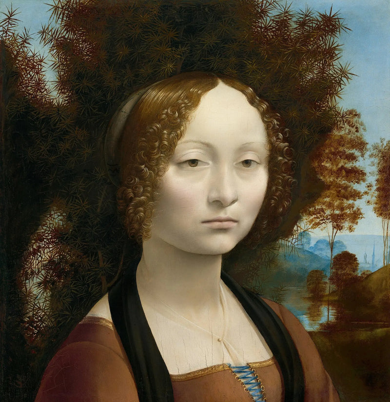 Retrato de Ginevra de' Benci - Leonardo da Vinci