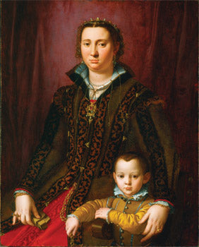 Retrato de Giovanna Chevara y Giovanni Montalvo - Bronzino