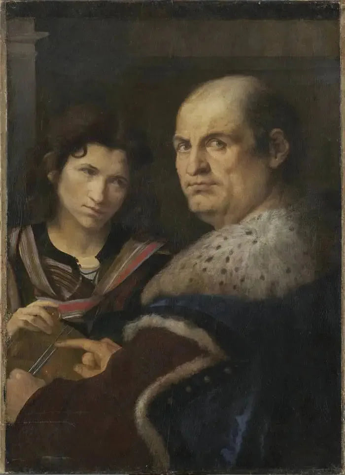 Retrato de Giovanni Borgherini y Trifone Gabriel - Giorgione
