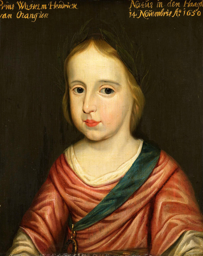 Retrato de Guillermo III (1650-1702), príncipe de Orange - Gerrit van Honthorst
