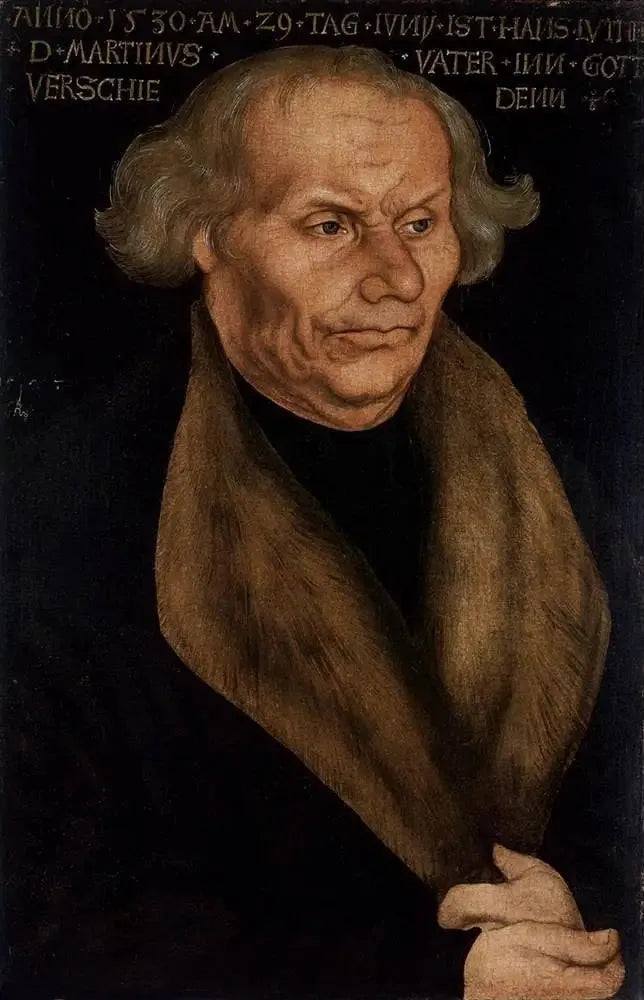 Retrato de Hans Luther, el padre de Lutero - Lucas Cranach el Viejo