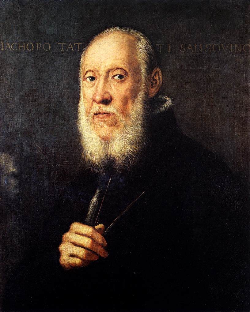 Retrato de Jacopo Sansovino - Jacopo Tintoretto