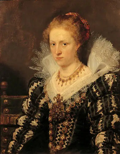 Retrato de Jacqueline van Caestre, esposa de Jean Charles de Cordes - Peter Paul Rubens