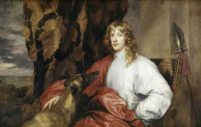 Retrato de James Stuart (1612–1655), 1er duque de Richmond y 4º duque de Lennox - Antoine van Dyck