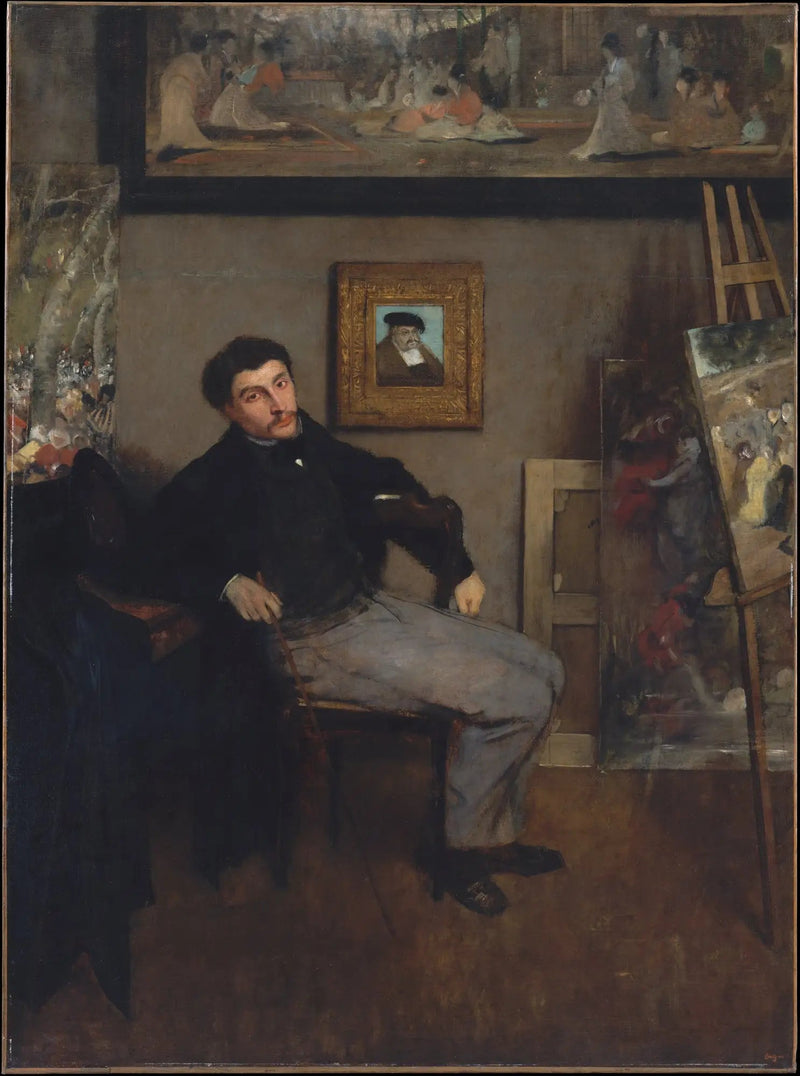 Retrato de James Tissot - Edgar Degas