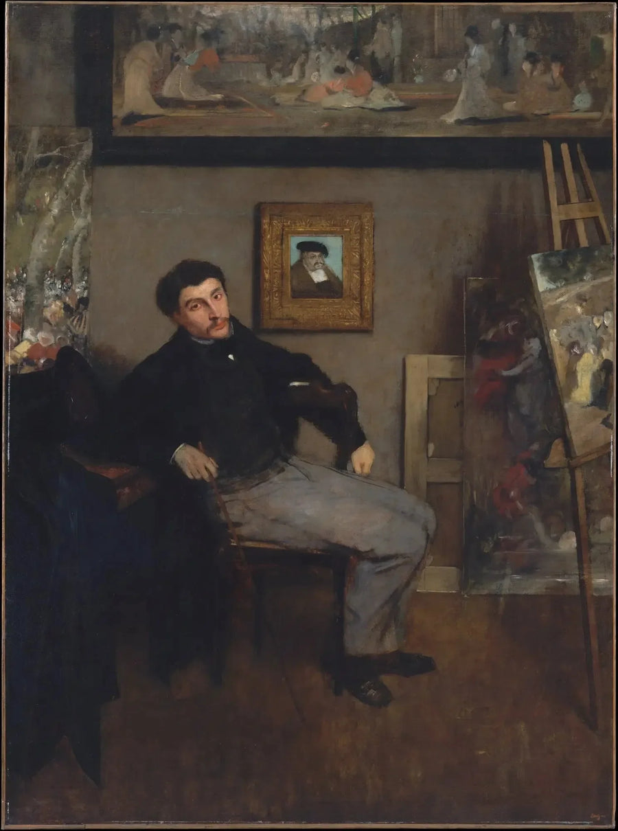 Retrato de James Tissot - Edgar Degas