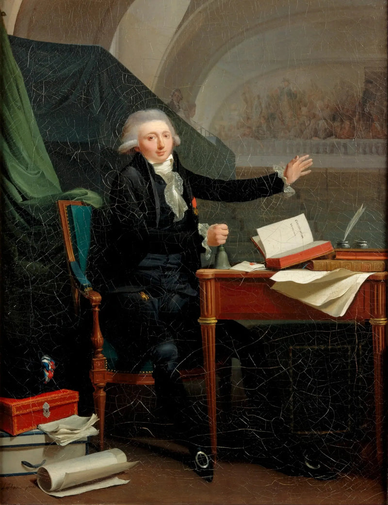 Retrato de Jan Anthony d'Averhoult (1756-1792) - Louis-Léopold Boilly