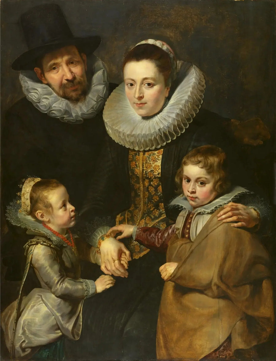 Retrato de Jan Brueghel el Viejo y su familia - Peter Paul Rubens