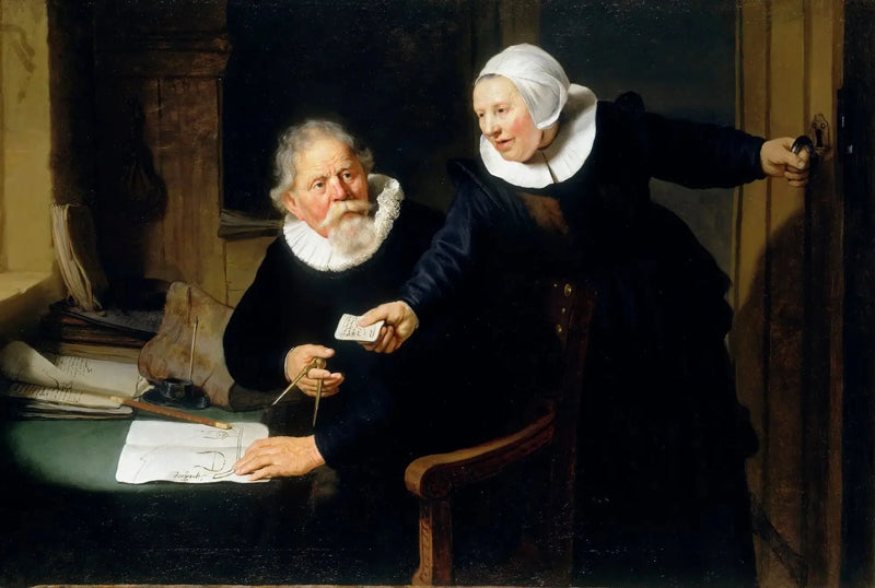 Retrato de Jan Rijcksen y su esposa Griet Jans - Rembrandt