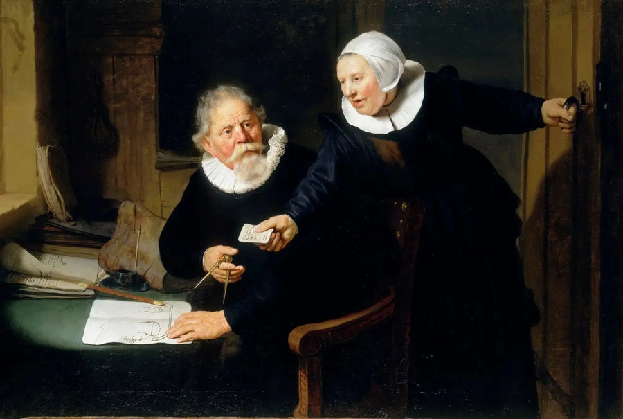 Retrato de Jan Rijcksen y su esposa Griet Jans - Rembrandt