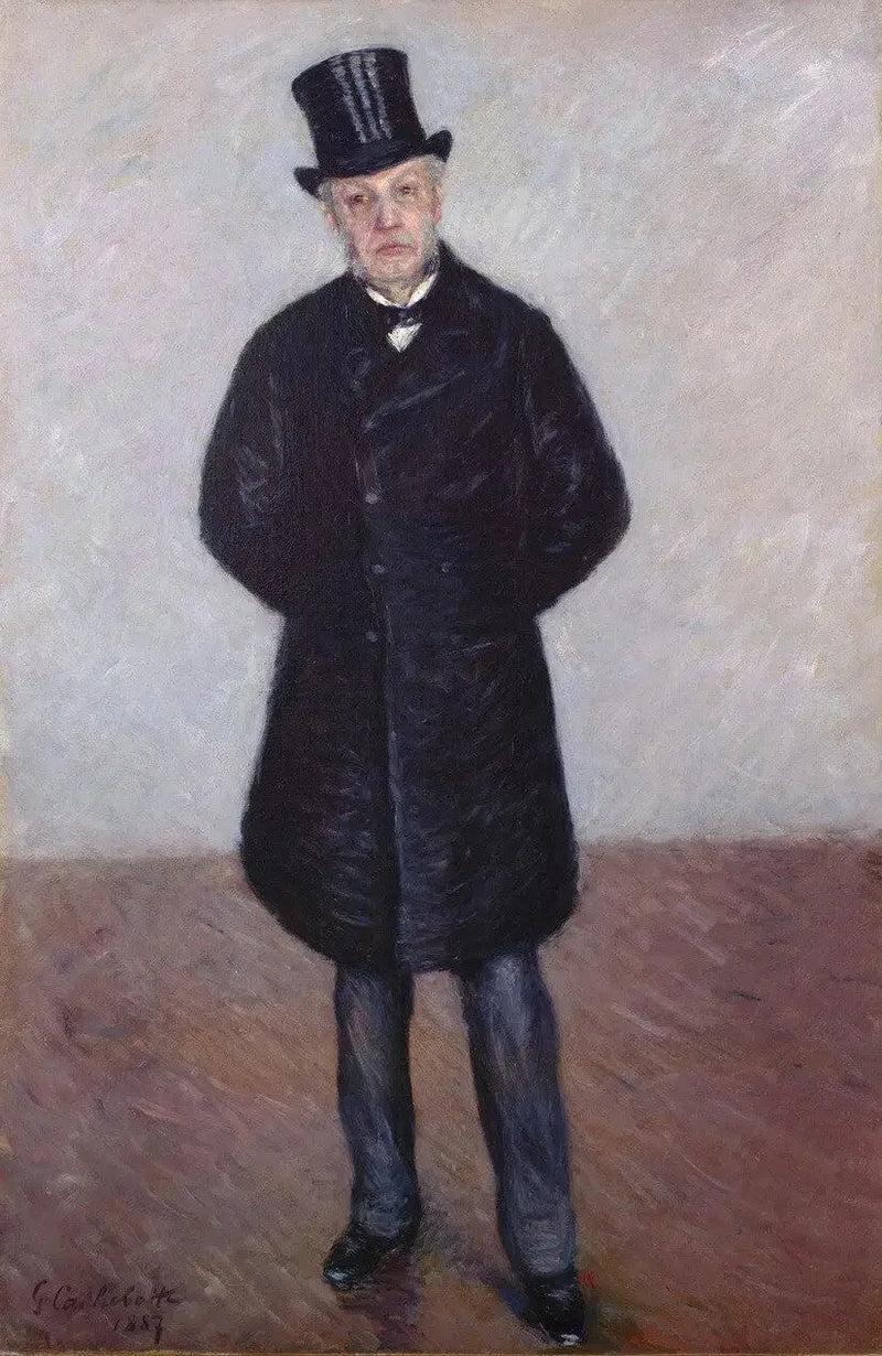 Retrato de Jean Daurelle de cuerpo entero - Gustave Caillebotte