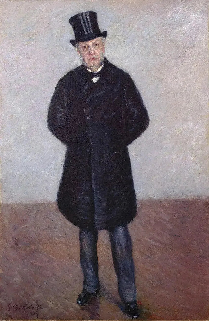 Retrato de Jean Daurelle de cuerpo entero - Gustave Caillebotte