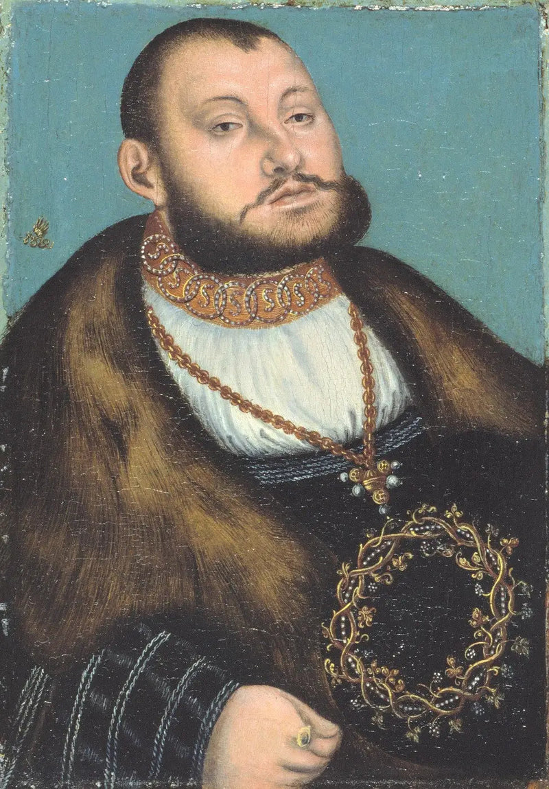 Retrato de Juan Federico I el Magnánimo - Lucas Cranach el Viejo