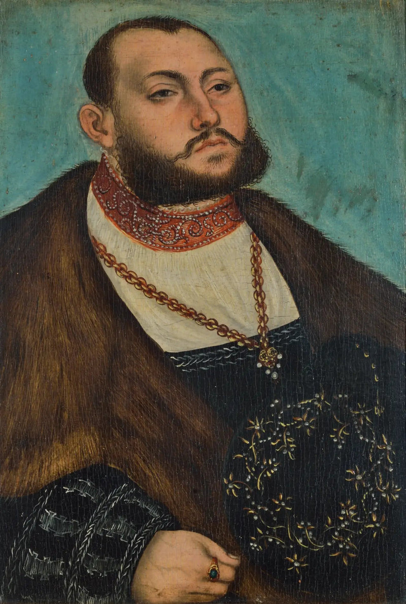 Retrato de Jean Federico el Magnánimo, elector de Sajonia - Lucas Cranach el Viejo