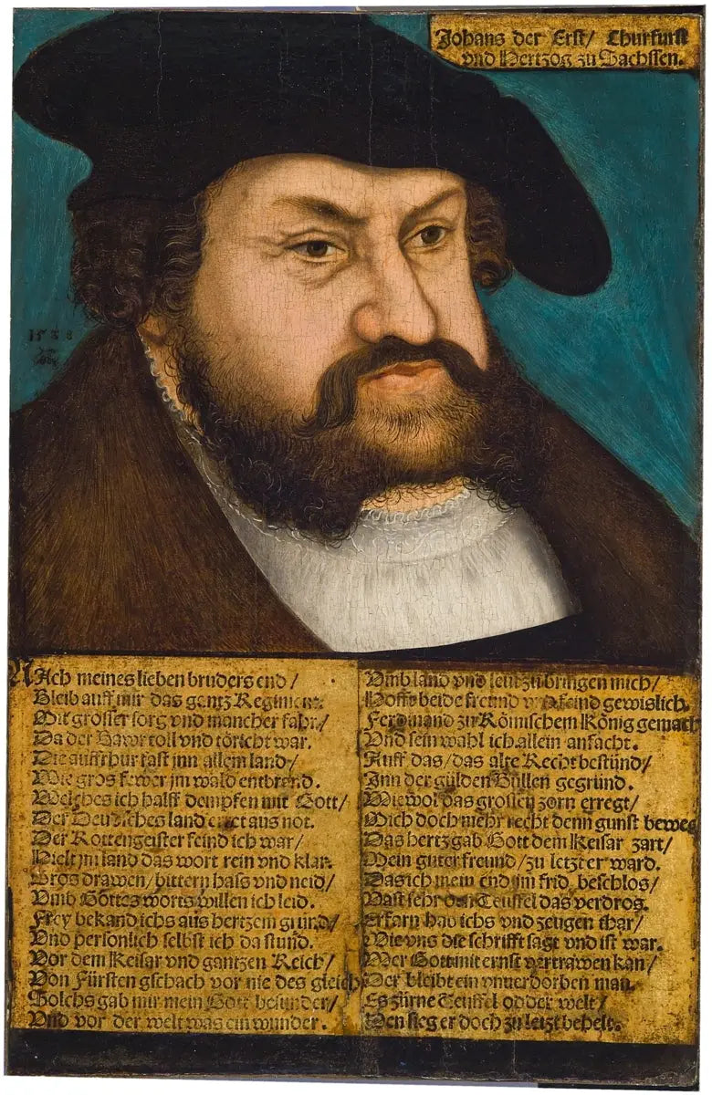 Retrato de Juan I de Sajonia - Lucas Cranach el Viejo