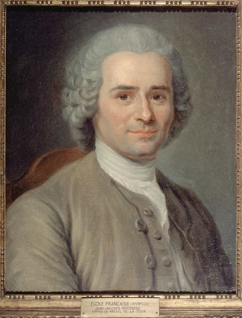 Retrato de Jean-Jacques Rousseau (1712-1778), escritor y filósofo - Maurice-Quentin de La Tour