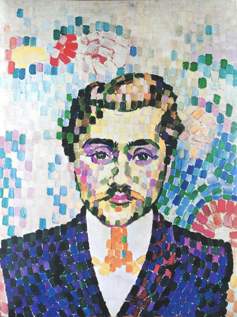 Retrato de Jean Metzinger - Robert Delaunay