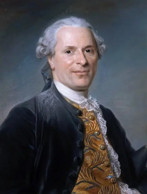 Retrato de Jean Monnet, diplomático francés - Maurice-Quentin de La Tour
