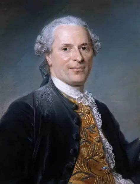 Retrato de Jean Monnet, diplomático francés - Maurice-Quentin de La Tour