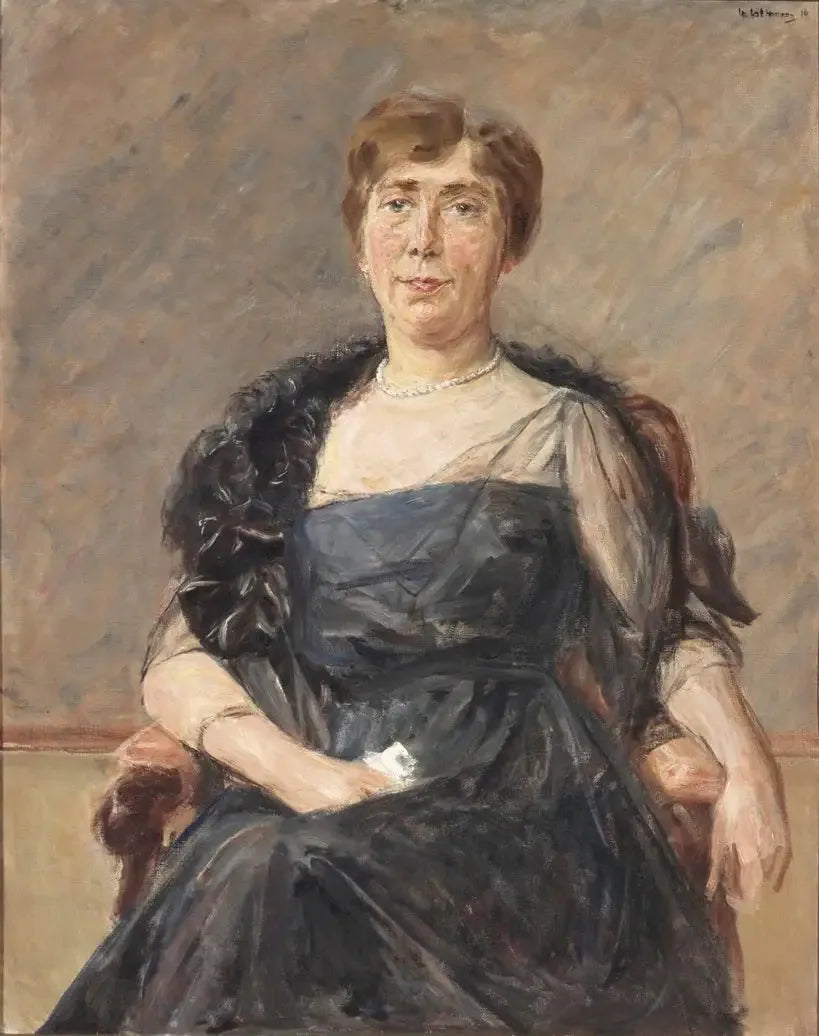 Retrato de Jeanette Cornelia A. Onnes van Nijenrode-Cockuijt (1883-1936) - Max Liebermann