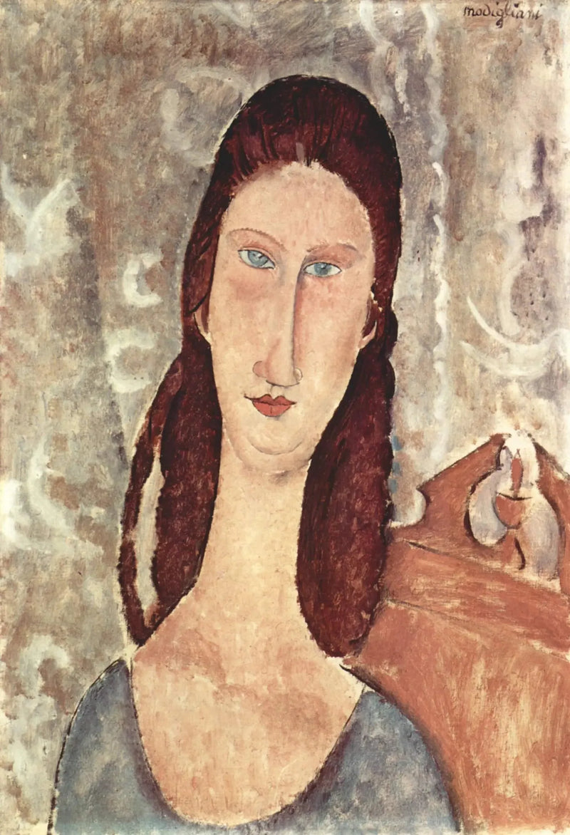 Retrato de Jeanne Hébuterne - Amedeo Modigliani