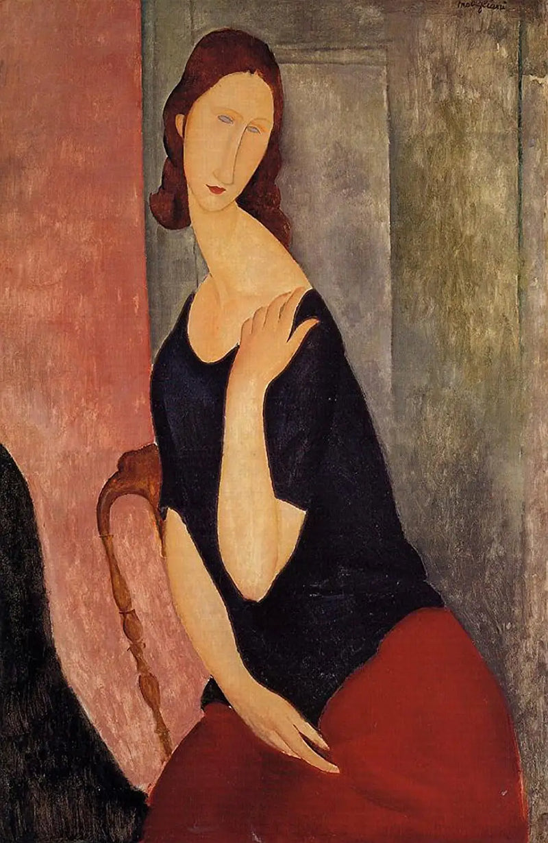Retrato de Jeanne Hébuterne - Amedeo Modigliani