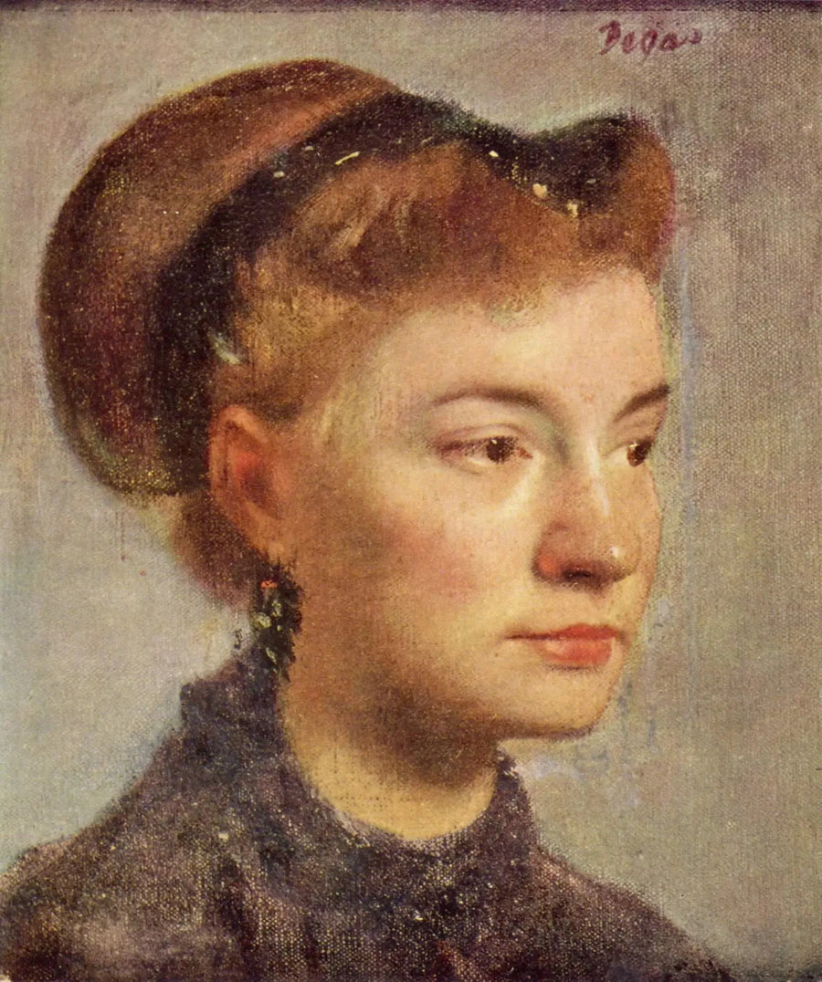 Retrato de joven mujer - Edgar Degas