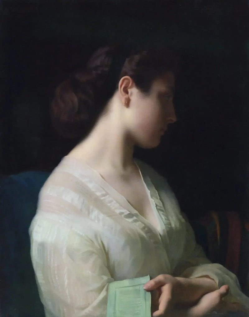 Retrato de una joven - Hippolyte Flandrin