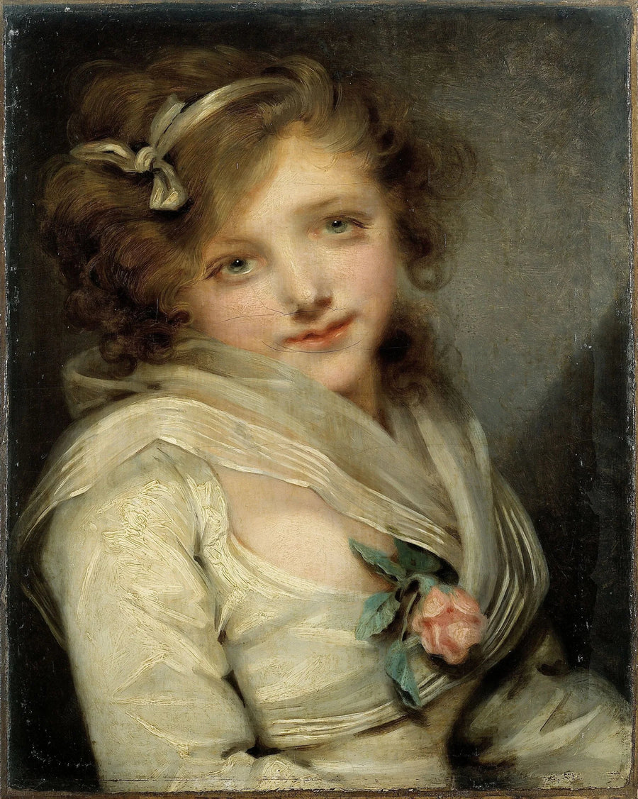 Retrato de una joven - Jean-Baptiste Greuze