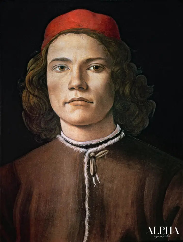 Portrait de jeune homme - Sandro Botticelli - Reproductions de tableaux et peintures haut de gamme