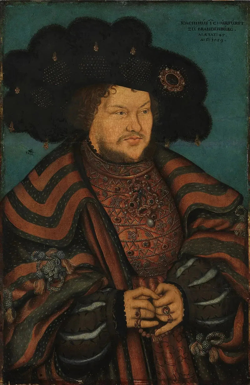 Retrato de Joachim I. Nestor, elector de Brandeburgo - Lucas Cranach el Viejo