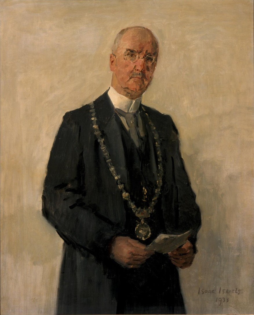 Retrato de Joachimus Pieter Fockema Andreae (1879-1949), alcalde de Utrecht - Isaac Israels