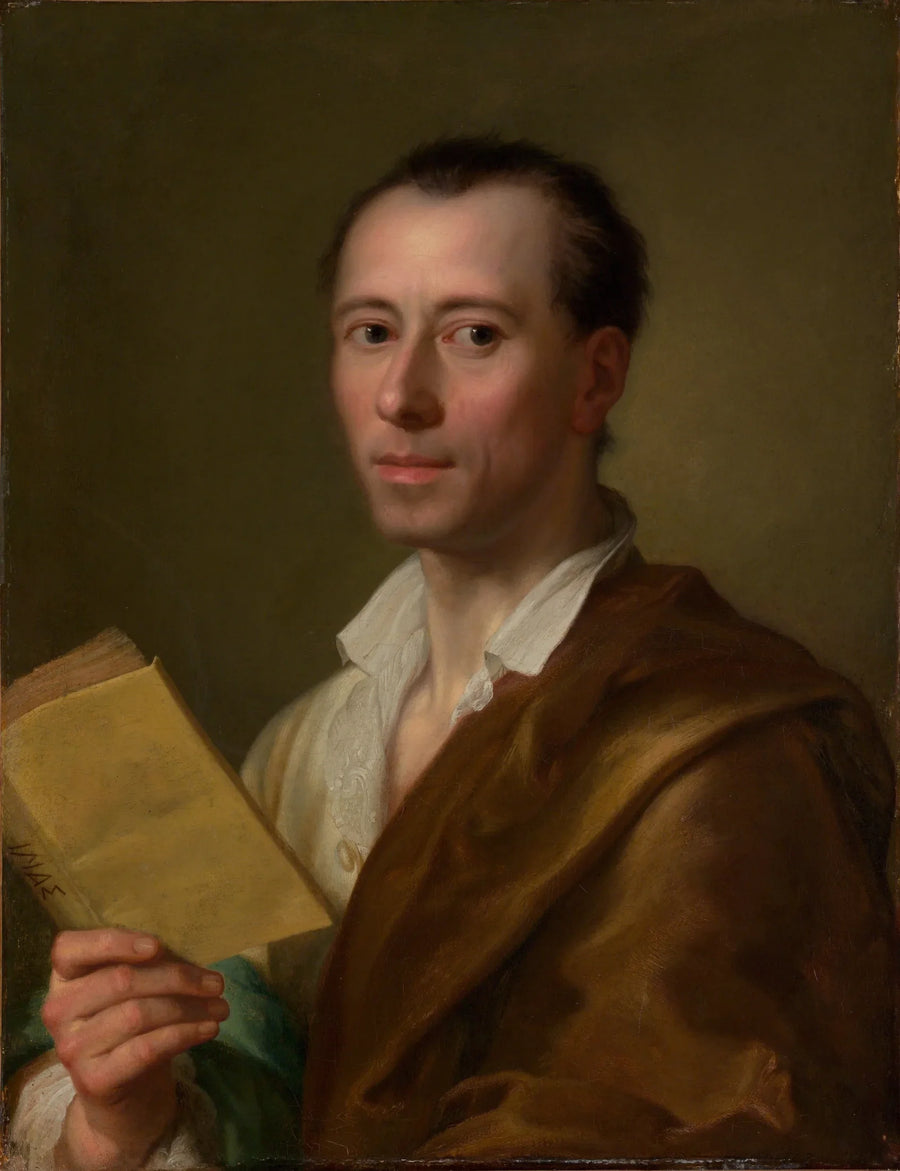 Retrato de Johann Joachim Winckelmann (1717-1768) - Anton Raphael Mengs