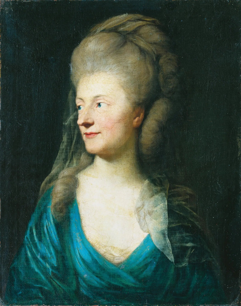 Retrato de Johanna Henriette Louise condesa de Bestucheff-Rumin, nacida von Carlowitz (1717-1787) (?) - Anton Graff
