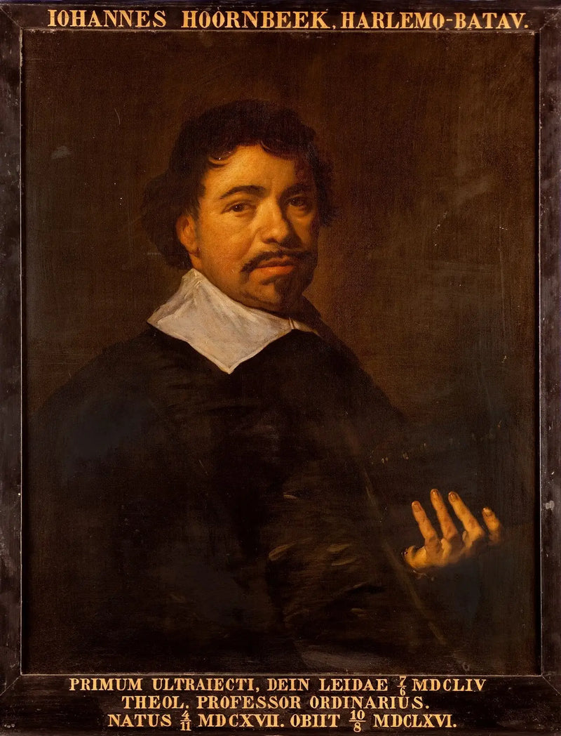 Retrato de Johannes Hoornbeek, profesor en Leiden - Frans Hals