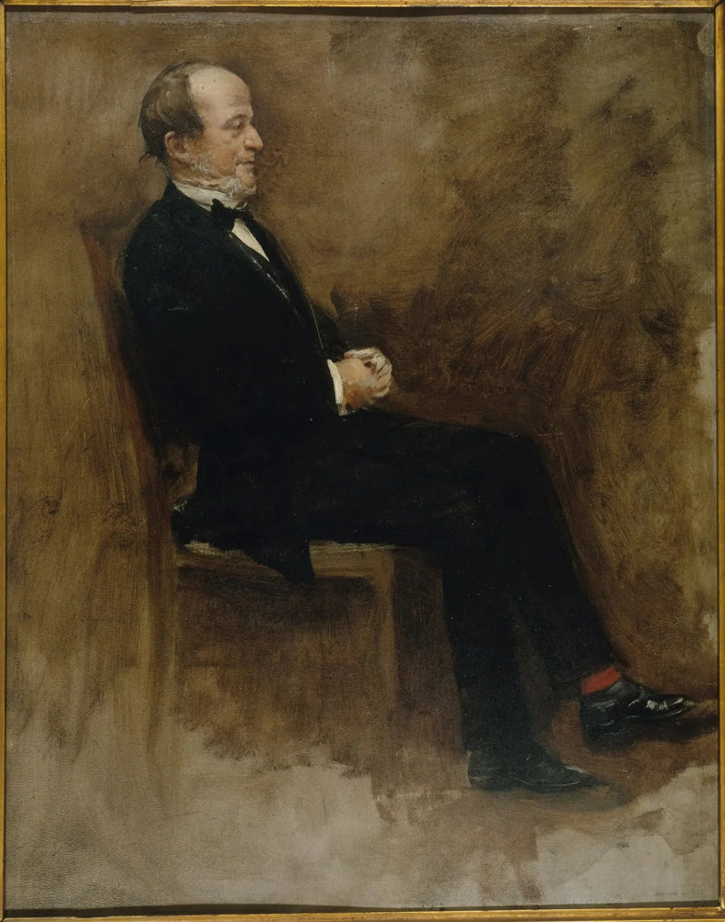 Retrato de John Lemoine (1815-1892), publicista, redactor en jefe del 