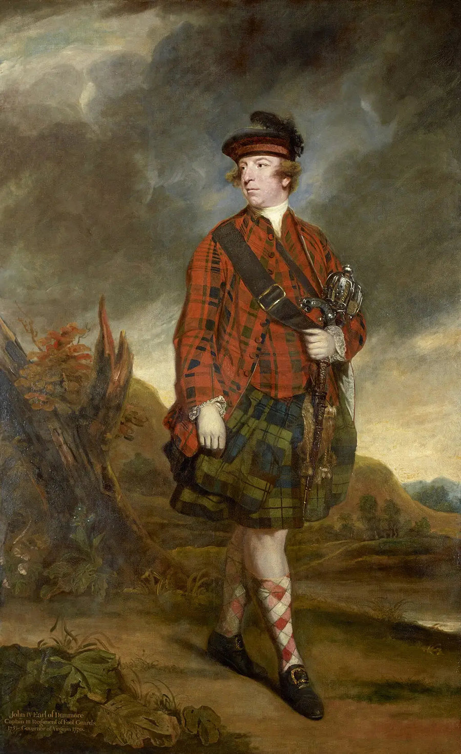Retrato de John Murray, 4.º conde de Dunmore - Joshua Reynolds