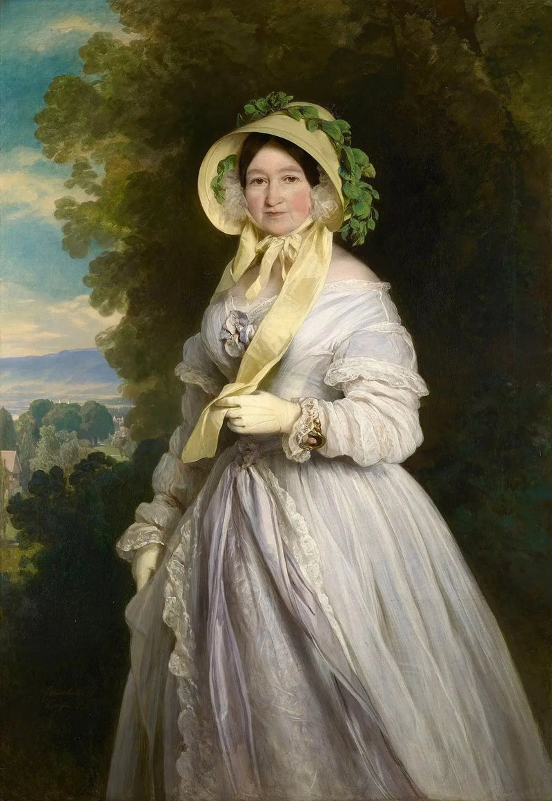 Retrato de Juliane, princesa de Sajonia-Coburgo-Saalfeld - Franz Xaver Winterhalter