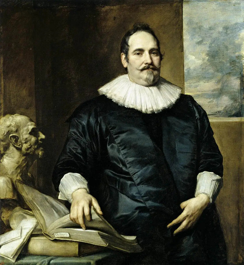 Retrato de Justus van Meerstraeten, esposo de Elisabeth van Assche - Antoine van Dyck