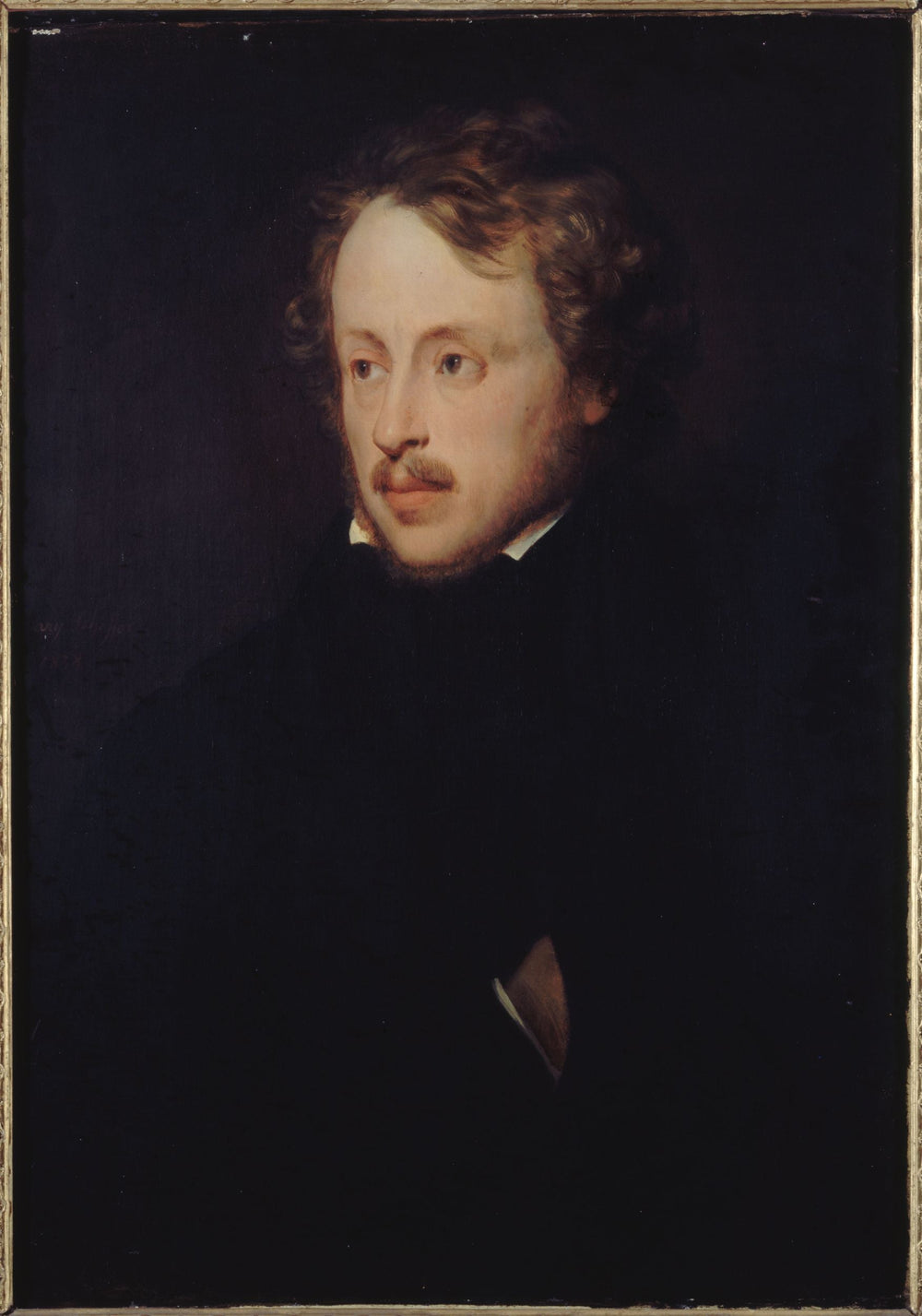 Portrait de Karel Arnoldus Scheffer - Ary Scheffer image 1 reproduction artisanale de tableau