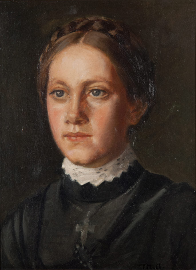 Retrato de Karoline Marie Larsen L��th - Michael Peter Ancher