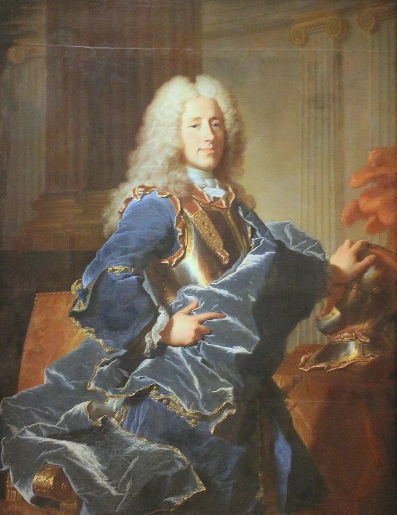 Retrato de Konrad Detlef, conde de Dehn - Hyacinthe Rigaud