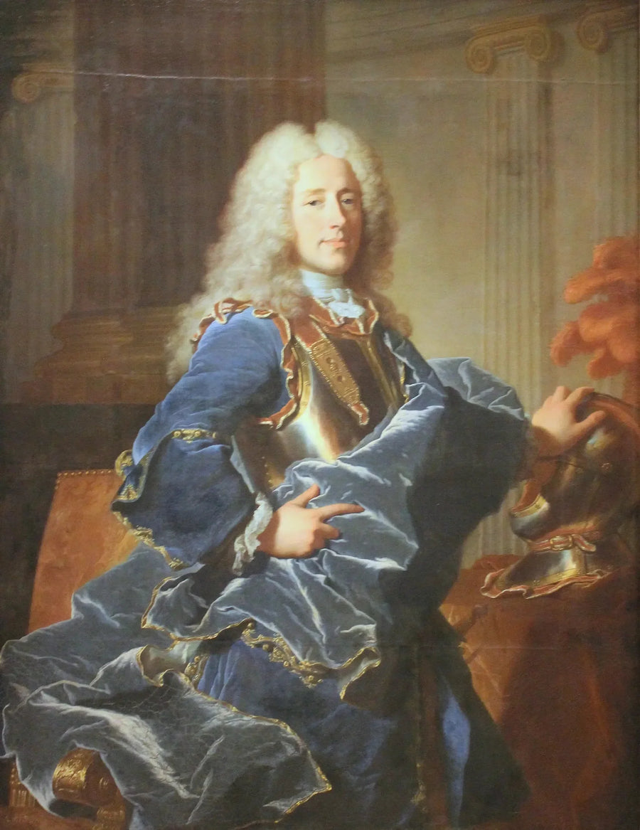 Retrato de Konrad Detlef, conde de Dehn - Hyacinthe Rigaud