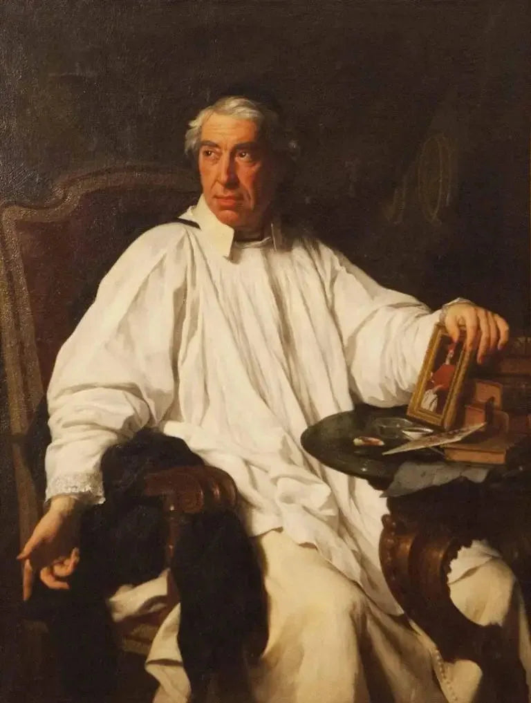 Retrato del abad Giovanni Felice Ramelli - Pierre Subleyras