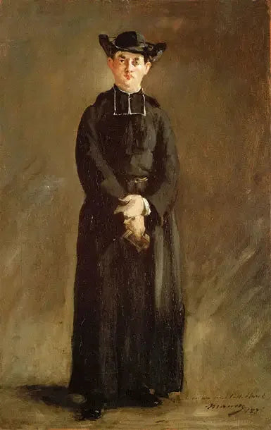 Retrato del abad Hurel - Édouard Manet
